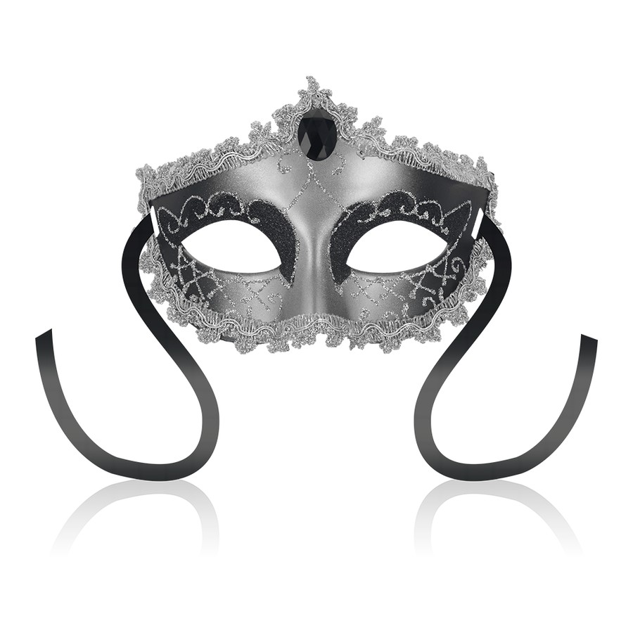 OHMAMA - MASCHERE MASCHERA NERA DIAMOND GRIGIA